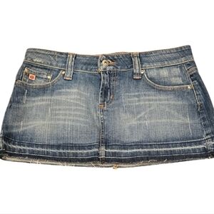 Vintage Paris Blues Denim Mini Skirt Sz 5